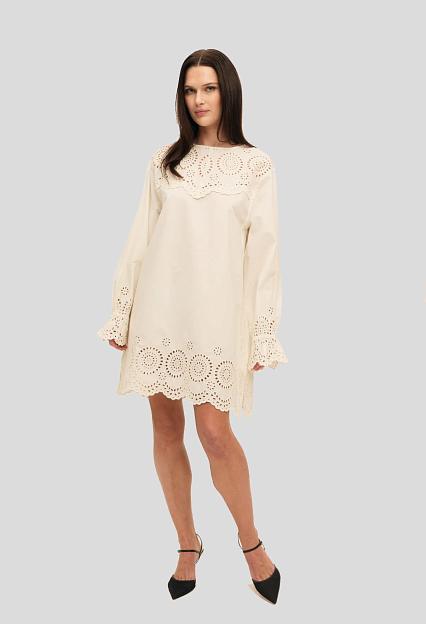 Once Untold Bea Shirt Dress White